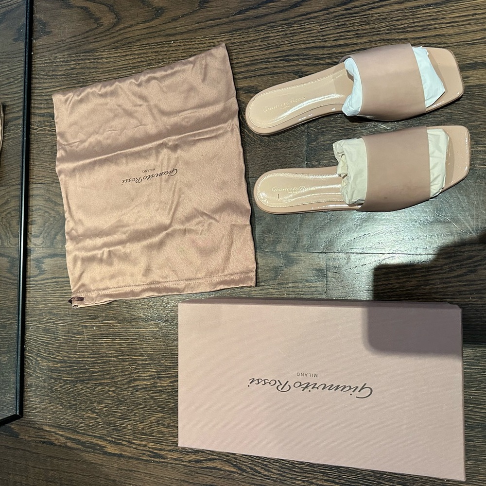 Gianvito Rossi Nude Slide Sandals size 40